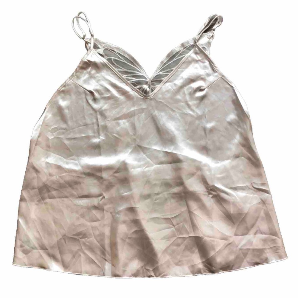 Women’s White Butterfly Back Lingerie Top 3X